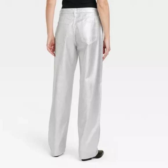 NWT Mid-Rise 90's Baggy Jeans - Universal Thread Metallic Wash - Picture 6 of 8